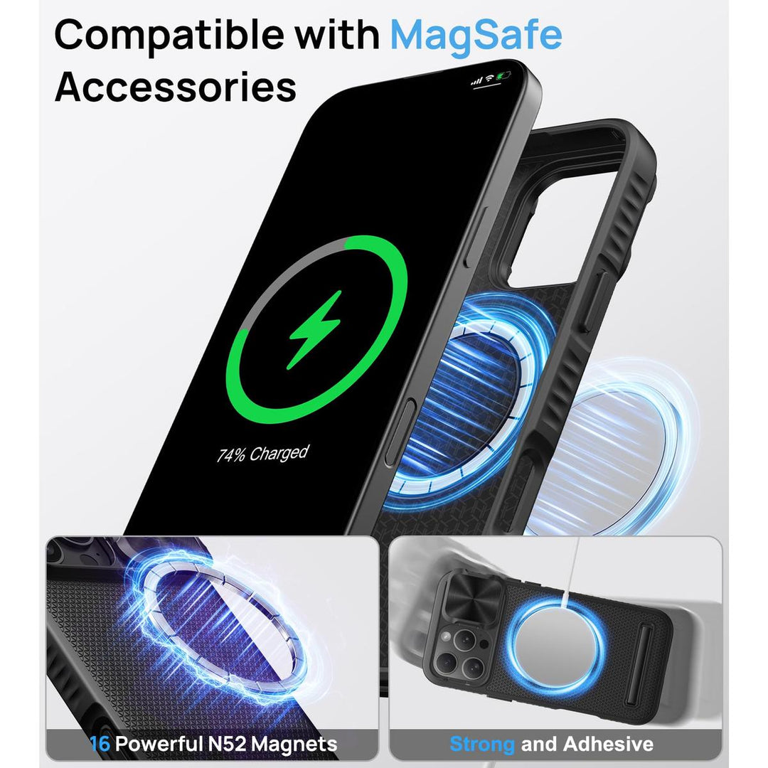 MagSafe Armor Case for iPhone 15 Pro Max - Blue - DOKUTRONIX
