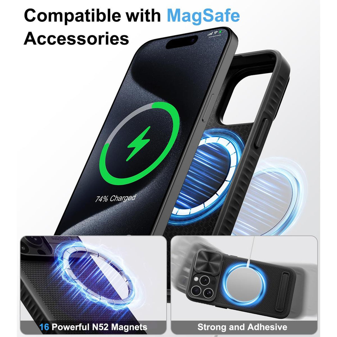MagSafe Armor Case for iPhone 15 Pro Max - Blue - DOKUTRONIX