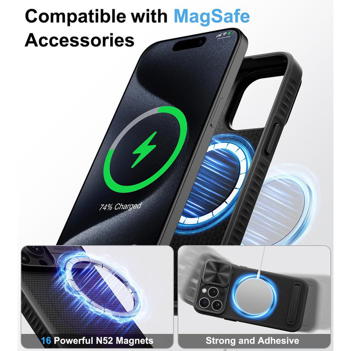 MagSafe Armor Case for iPhone 15 Pro Max - Blue - DOKUTRONIX