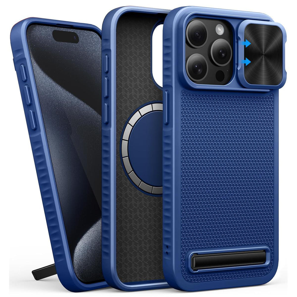 MagSafe Armor Case for iPhone 15 Pro Max - Blue - DOKUTRONIX