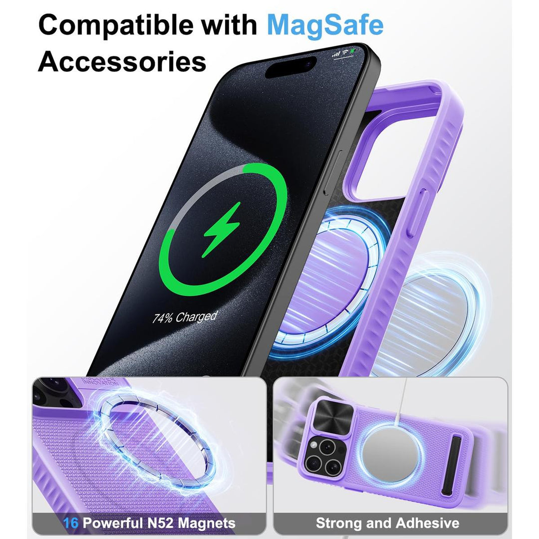 MagSafe Armor Case for iPhone 15 Pro Max - Blue - DOKUTRONIX