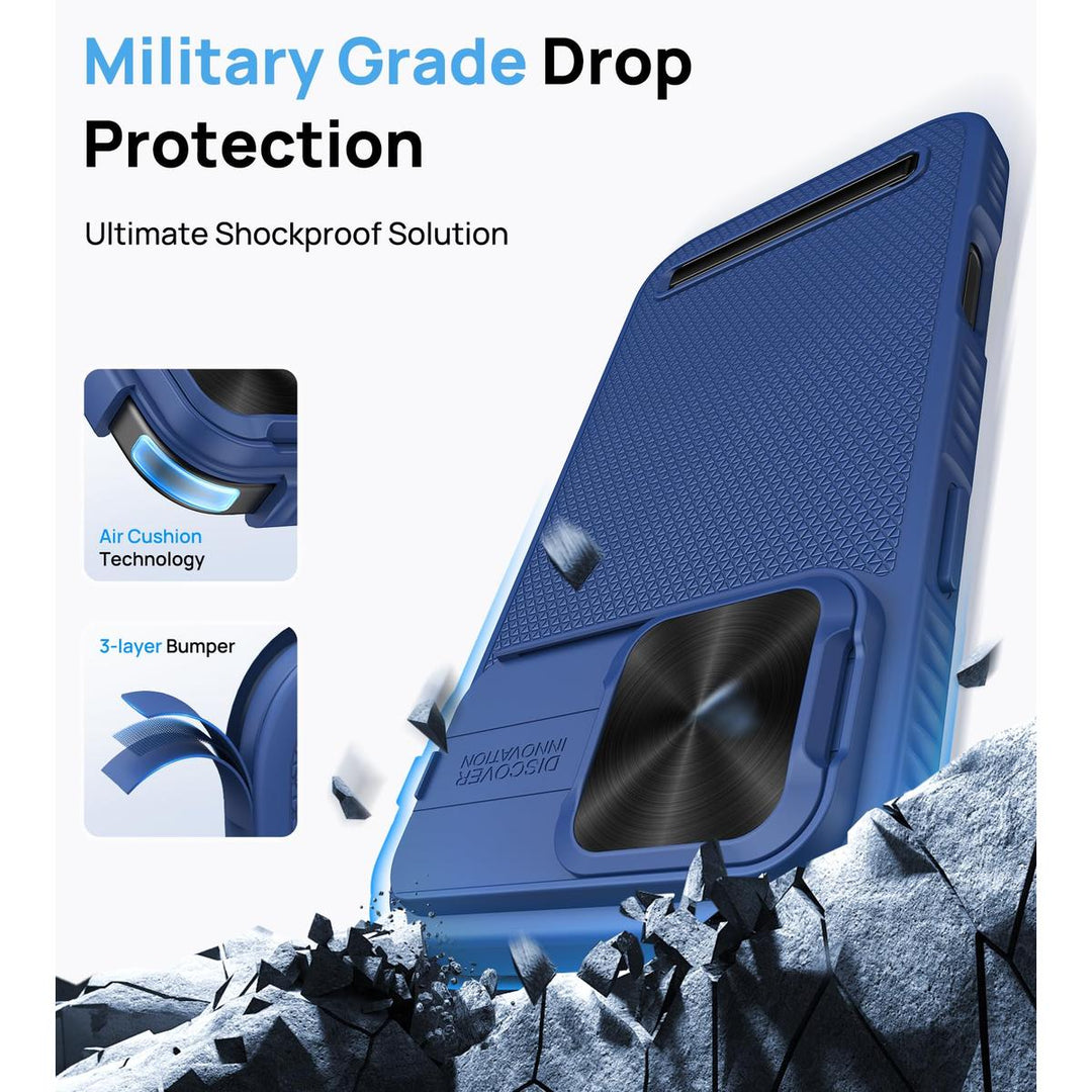 MagSafe Armor Case for iPhone 15 Pro Max - Blue - DOKUTRONIX