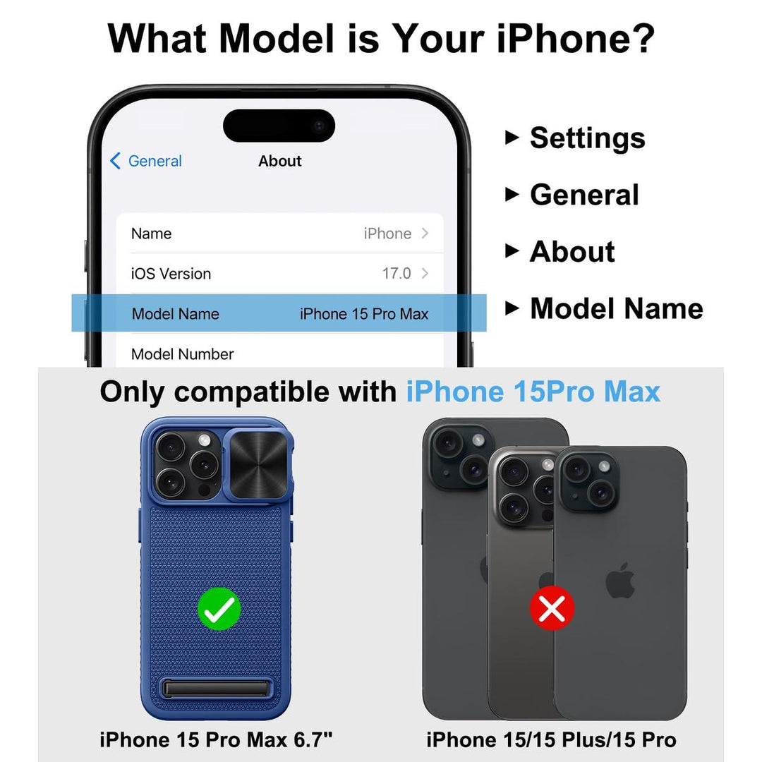 MagSafe Armor Case for iPhone 15 Pro Max - Blue - DOKUTRONIX