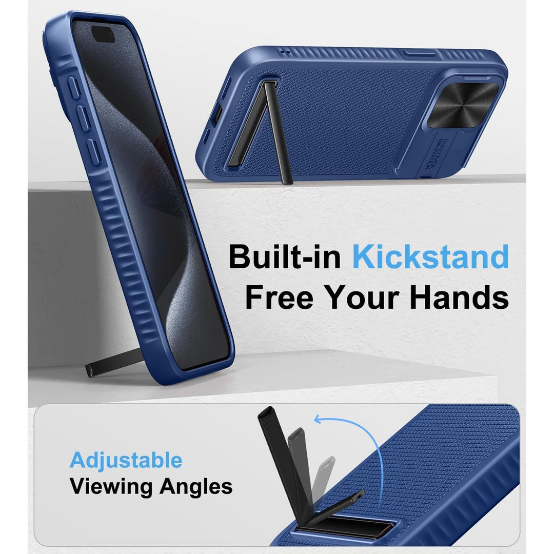 MagSafe Armor Case for iPhone 15 Pro Max - Blue - DOKUTRONIX