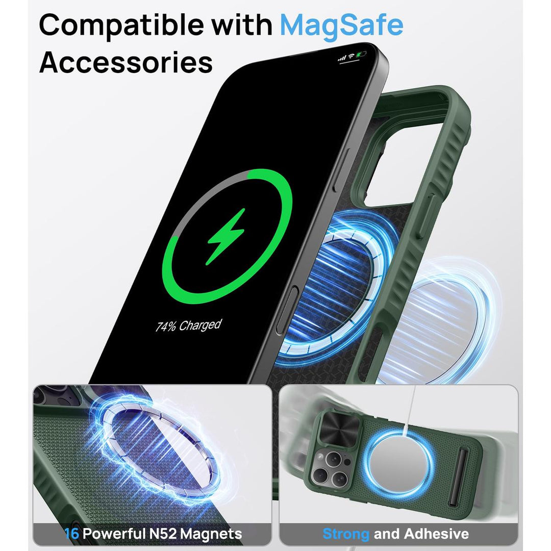 MagSafe Armor Case for iPhone 15 Pro Max - Blue - DOKUTRONIX