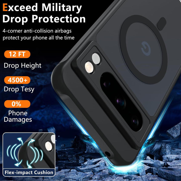 MagSafe Armor Case for Pixel 8 Pro - Black Matte - DOKUTRONIX