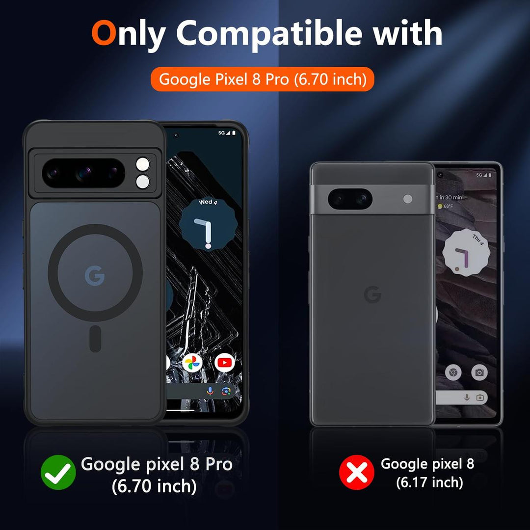 MagSafe Armor Case for Pixel 8 Pro - Black Matte - DOKUTRONIX