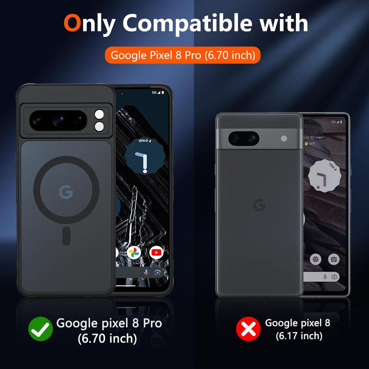 MagSafe Armor Case for Pixel 8 Pro - Black Matte - DOKUTRONIX