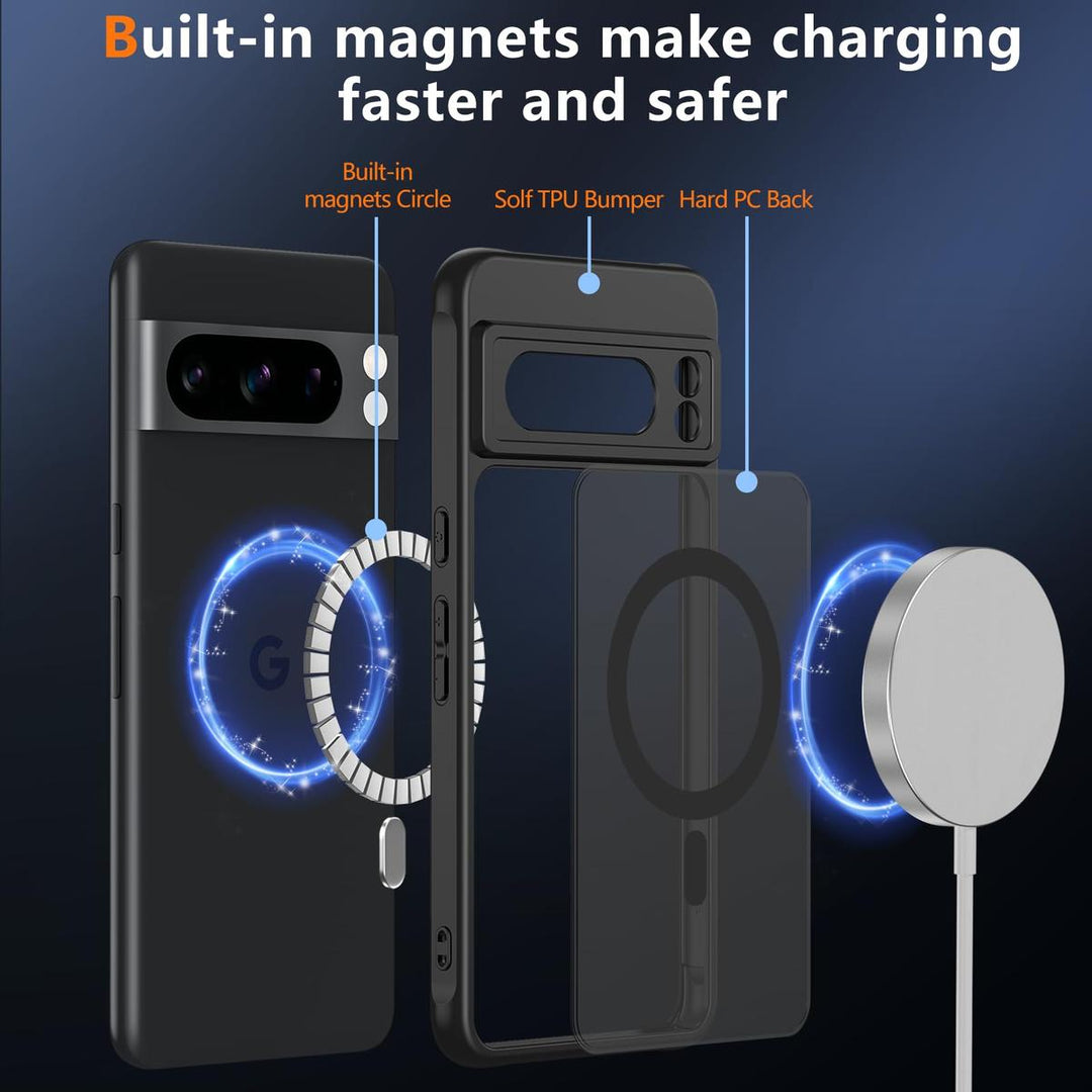 MagSafe Armor Case for Pixel 8 Pro - Black Matte - DOKUTRONIX