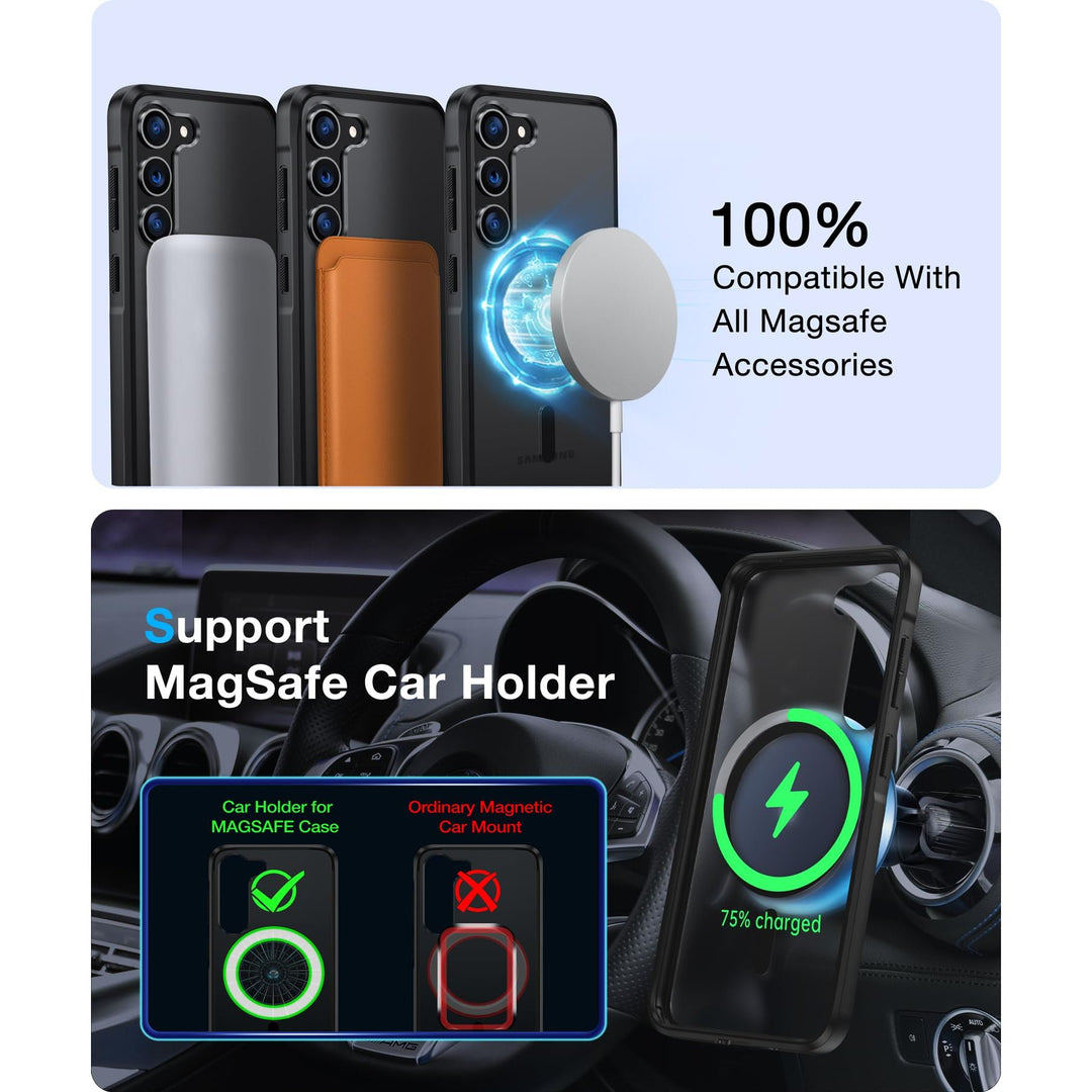 MagSafe Slim Case for Galaxy Z Fold 6 - Matte Black - DOKUTRONIX