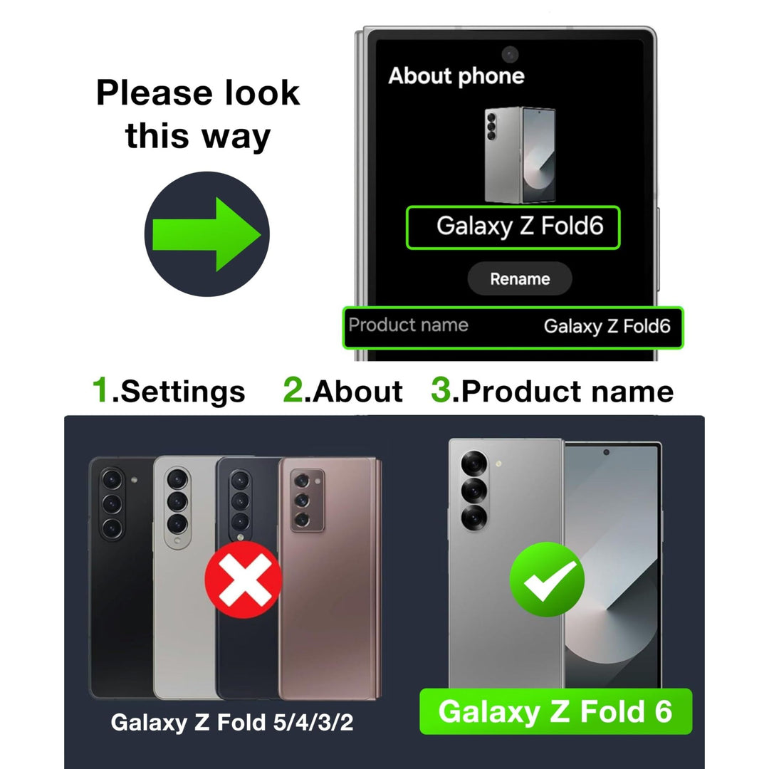 MagSafe Slim Case for Galaxy Z Fold 6 - Matte Black - DOKUTRONIX