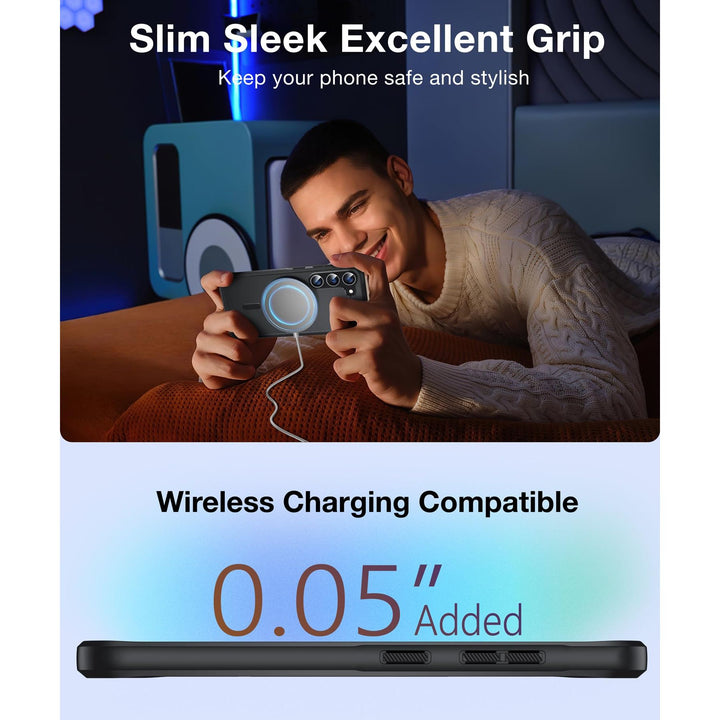 MagSafe Slim Case for Galaxy Z Fold 6 - Matte Black - DOKUTRONIX