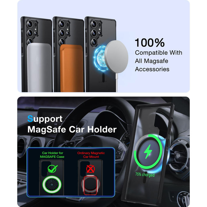 MagSafe Slim Case for Galaxy Z Fold 6 - Matte Black - DOKUTRONIX