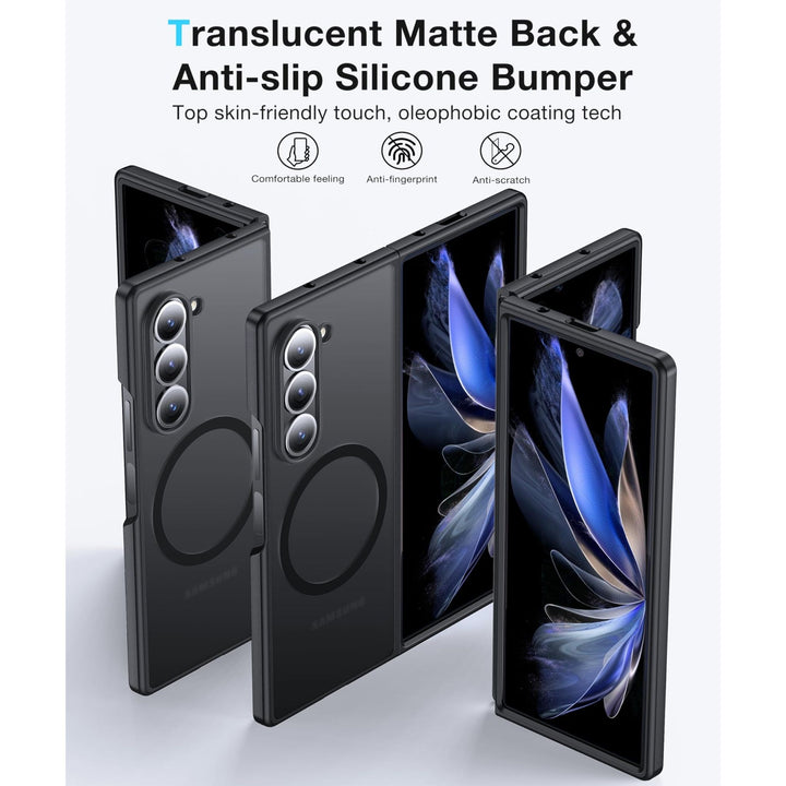 MagSafe Slim Case for Galaxy Z Fold 6 - Matte Black - DOKUTRONIX