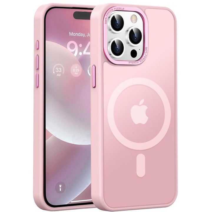 MagSafe SlimGuard: Hot Pink Case for iPhone 15 Pro Max - DOKUTRONIX
