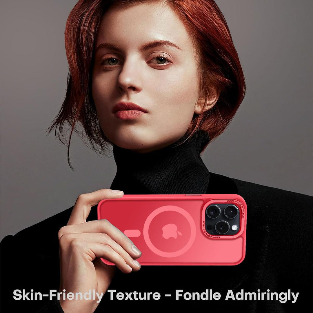 MagSafe SlimGuard: Hot Pink Case for iPhone 15 Pro Max - DOKUTRONIX