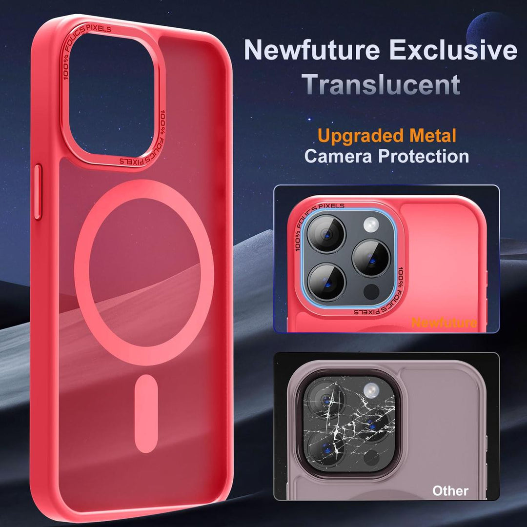 MagSafe SlimGuard: Hot Pink Case for iPhone 15 Pro Max - DOKUTRONIX