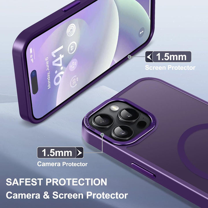 MagSafe SlimGuard: Hot Pink Case for iPhone 15 Pro Max - DOKUTRONIX