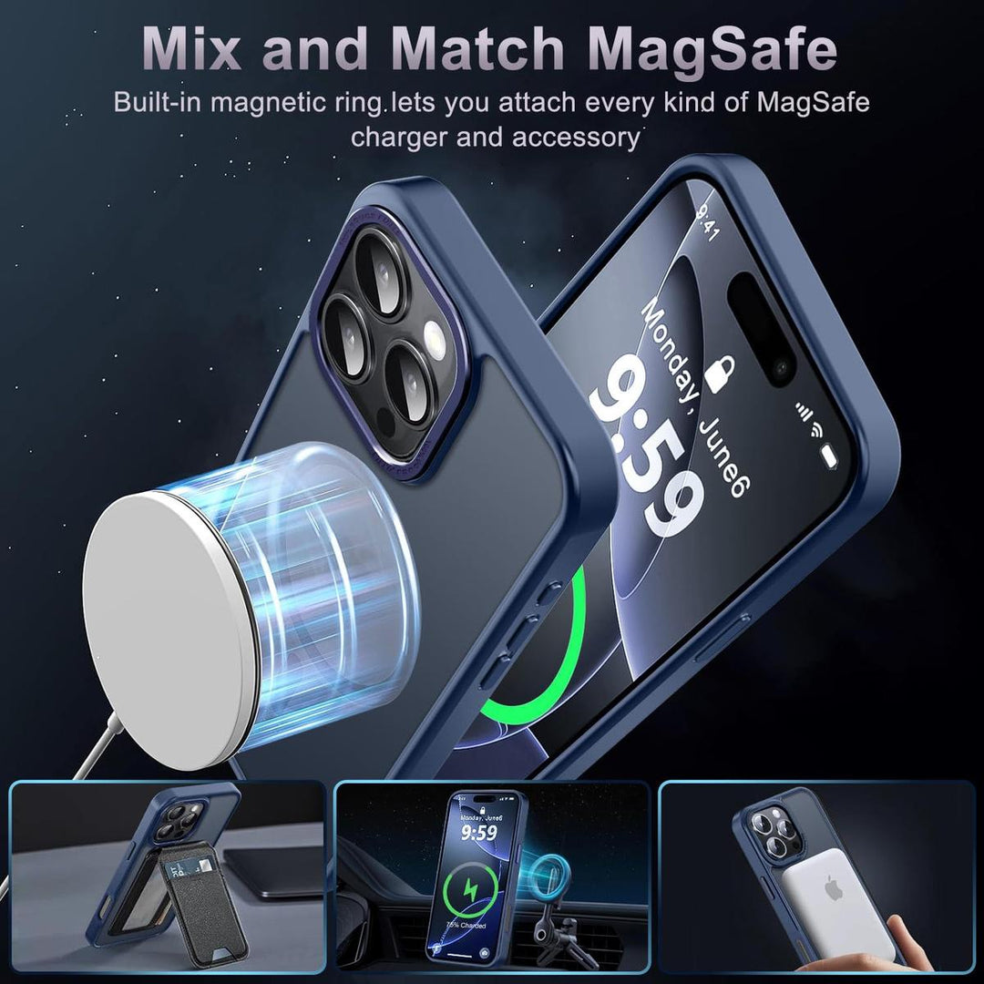 MagSafe SlimGuard: Hot Pink Case for iPhone 15 Pro Max - DOKUTRONIX