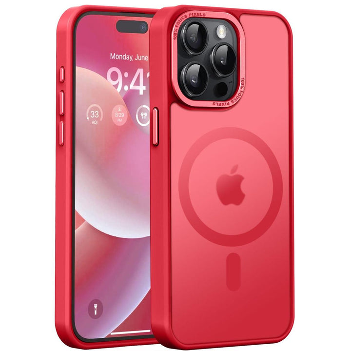 MagSafe SlimGuard: Hot Pink Case for iPhone 15 Pro Max - DOKUTRONIX