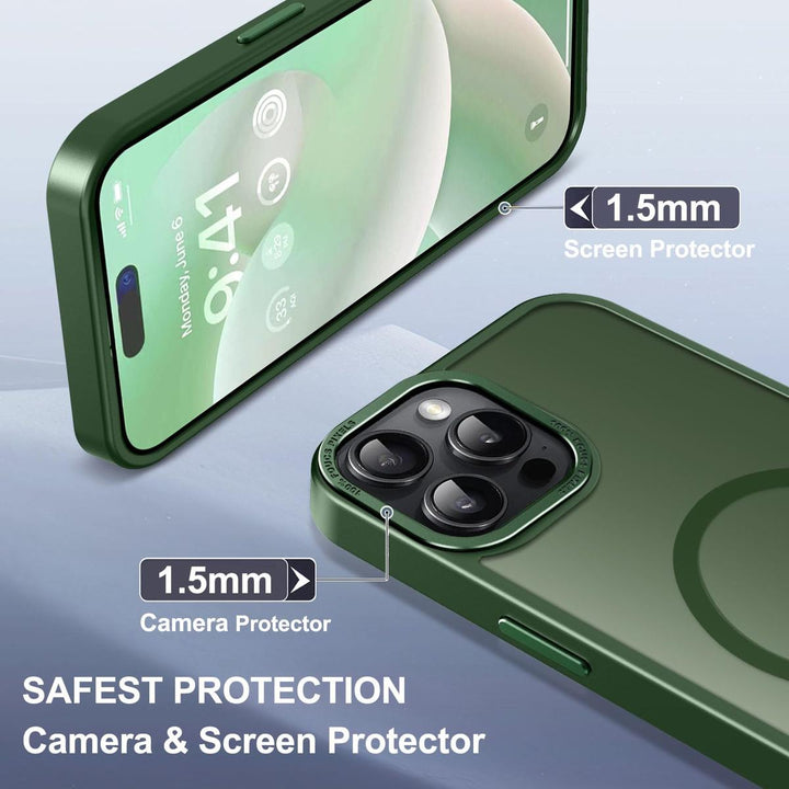 MagSafe SlimGuard: Hot Pink Case for iPhone 15 Pro Max - DOKUTRONIX