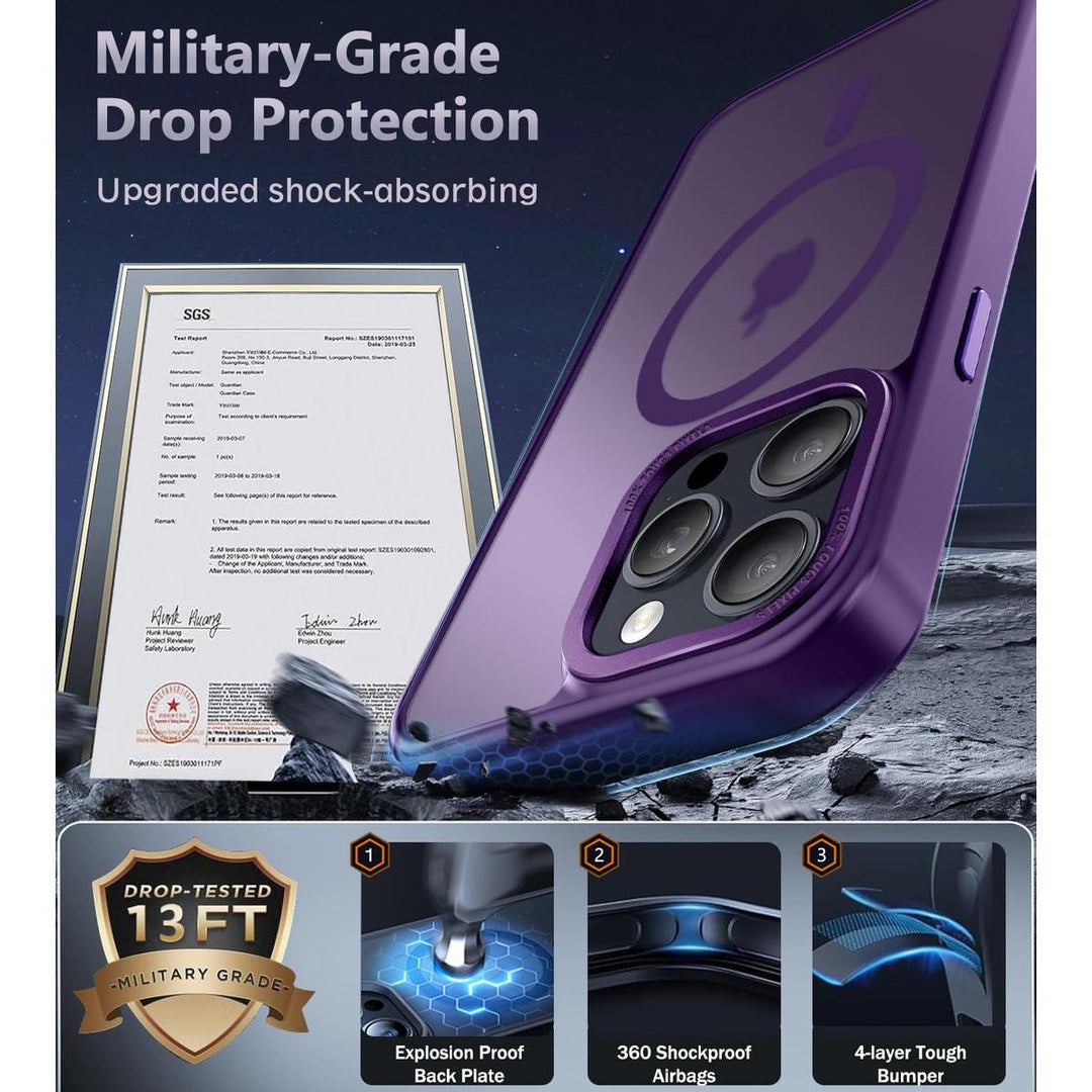 MagSafe SlimGuard: Hot Pink Case for iPhone 15 Pro Max - DOKUTRONIX