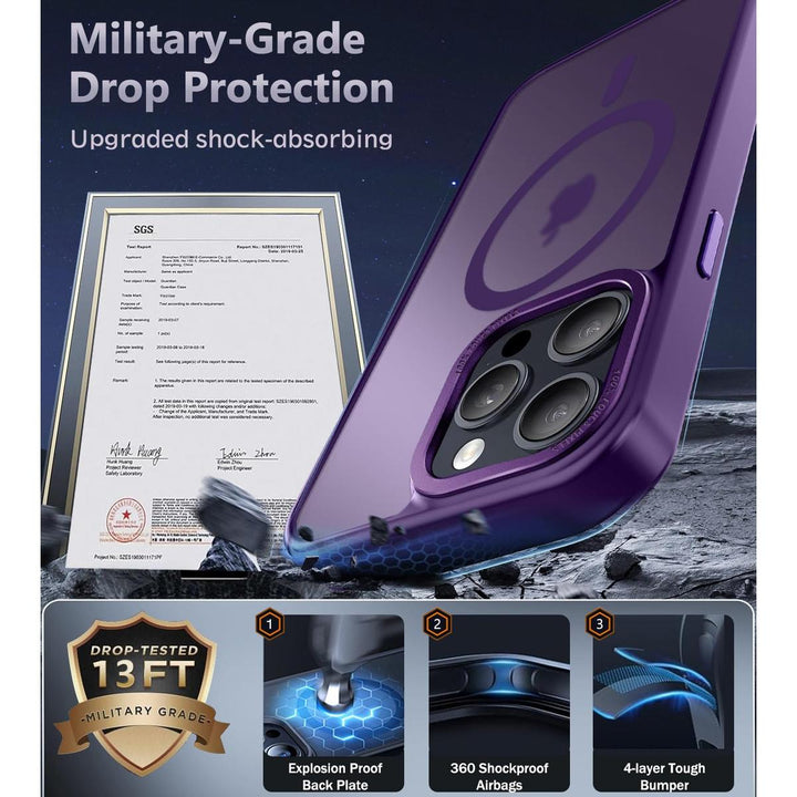 MagSafe SlimGuard: Hot Pink Case for iPhone 15 Pro Max - DOKUTRONIX