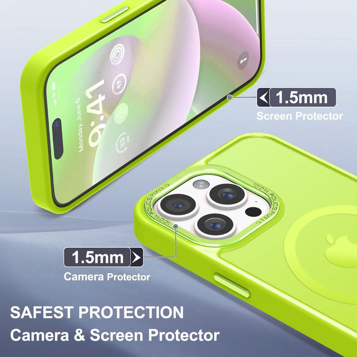 MagSafe SlimGuard: Hot Pink Case for iPhone 15 Pro Max - DOKUTRONIX