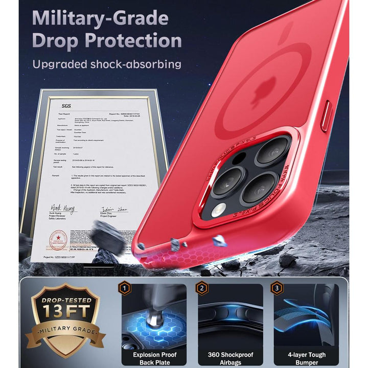 MagSafe SlimGuard: Hot Pink Case for iPhone 15 Pro Max - DOKUTRONIX