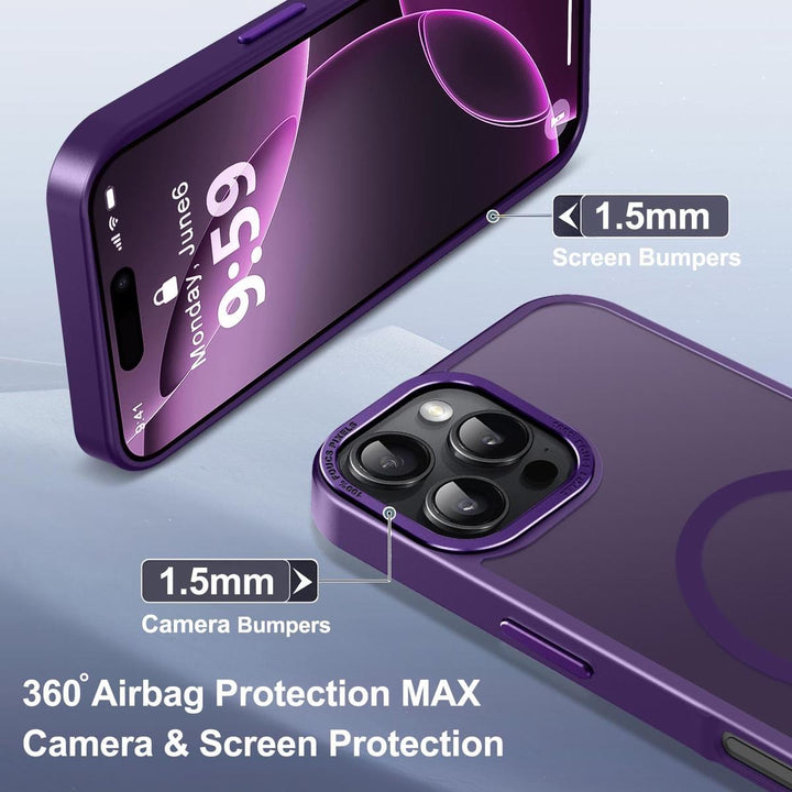 MagSafe SlimGuard: Hot Pink Case for iPhone 15 Pro Max - DOKUTRONIX