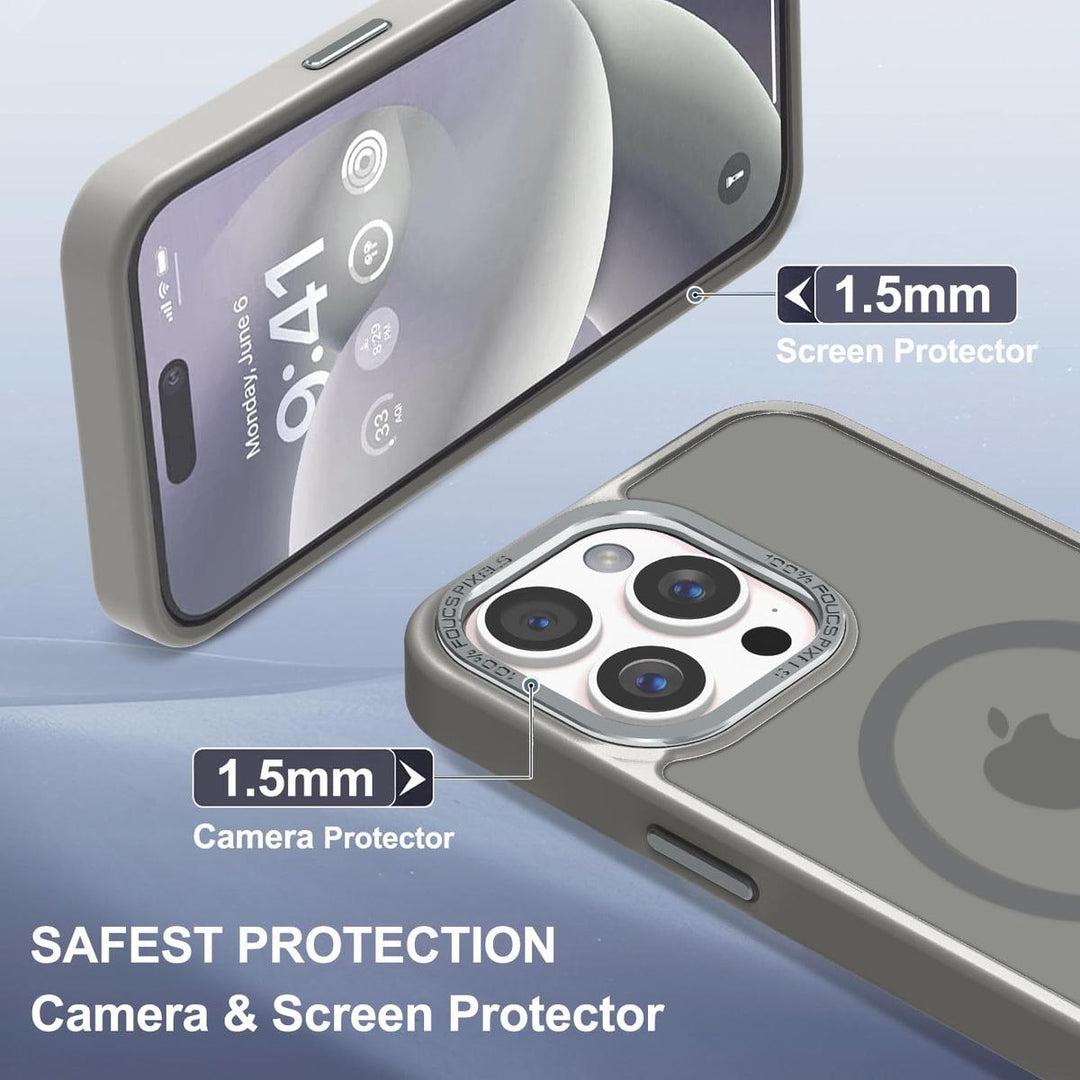 MagSafe SlimGuard: Hot Pink Case for iPhone 15 Pro Max - DOKUTRONIX