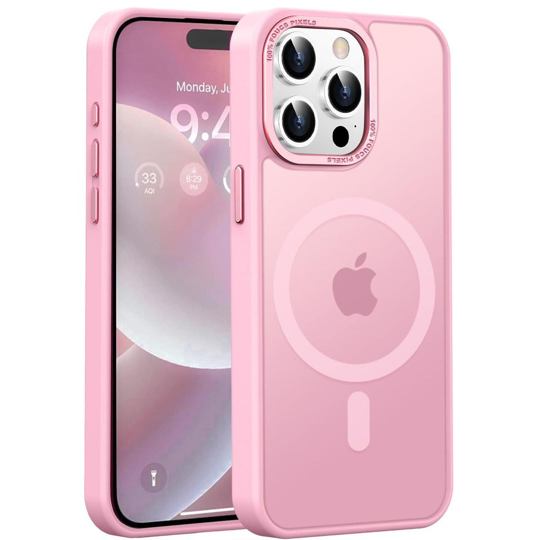 MagSafe SlimGuard: Hot Pink Case for iPhone 15 Pro Max - DOKUTRONIX