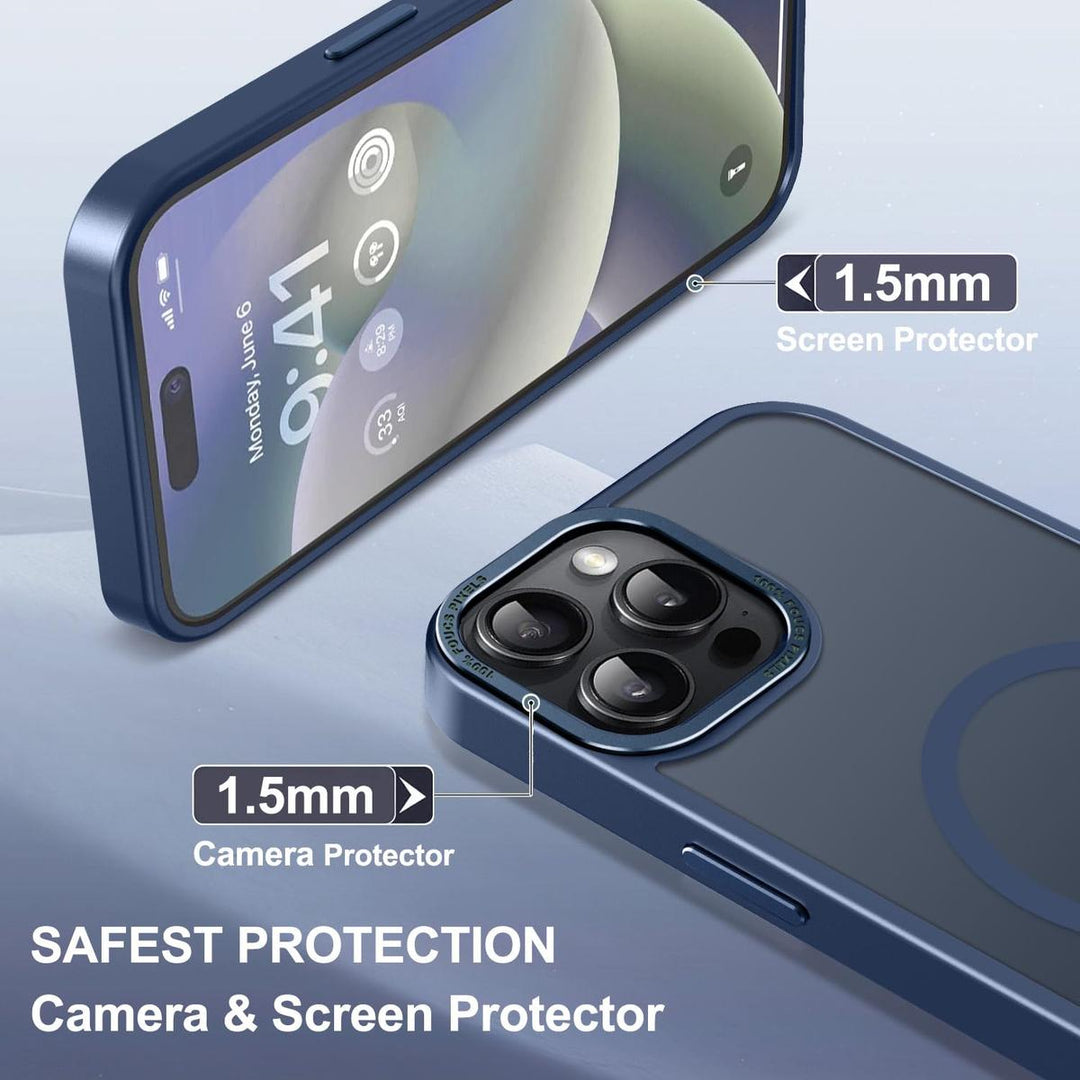 MagSafe SlimGuard: Hot Pink Case for iPhone 15 Pro Max - DOKUTRONIX