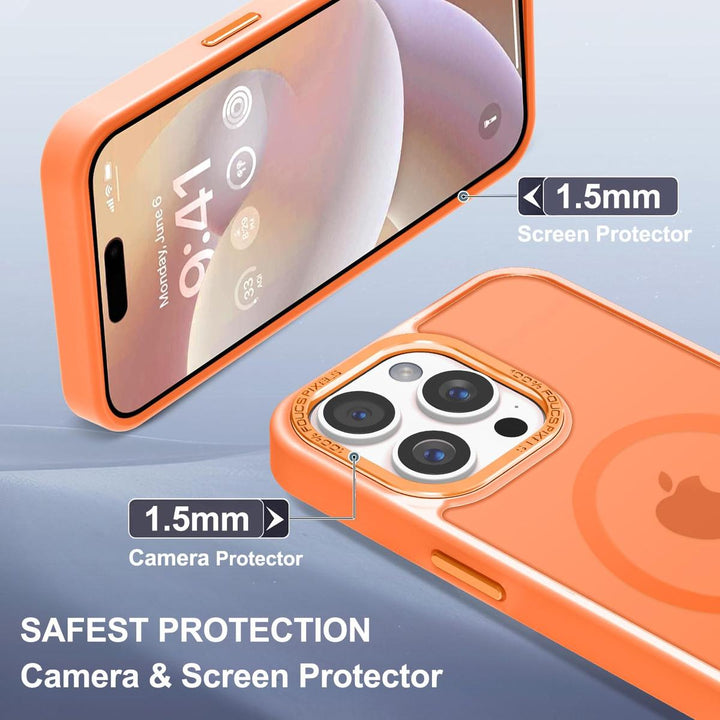 MagSafe SlimGuard: Hot Pink Case for iPhone 15 Pro Max - DOKUTRONIX