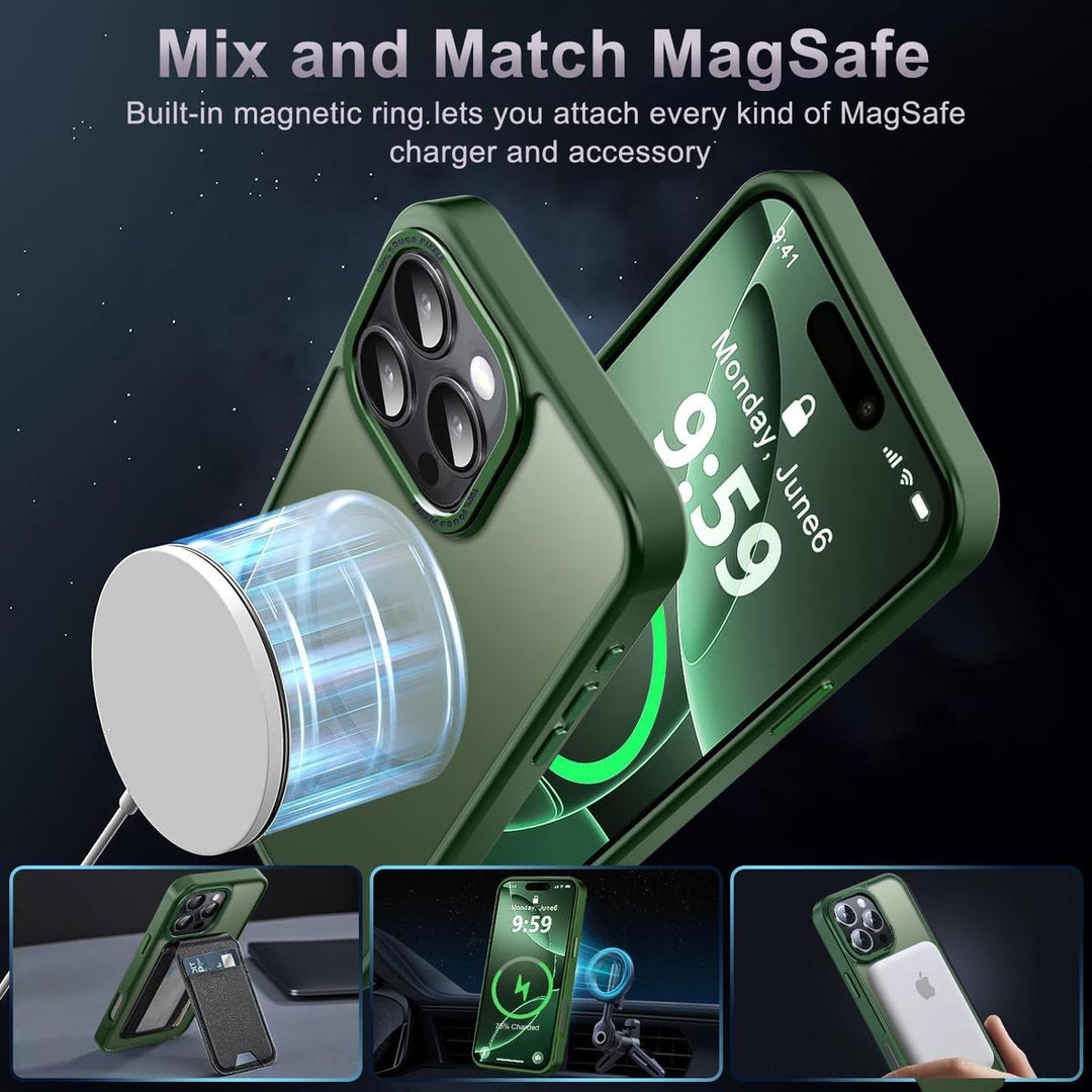 MagSafe SlimGuard: Hot Pink Case for iPhone 15 Pro Max - DOKUTRONIX