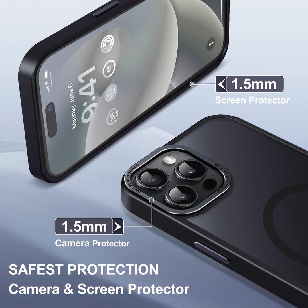 MagSafe SlimGuard: Hot Pink Case for iPhone 15 Pro Max - DOKUTRONIX