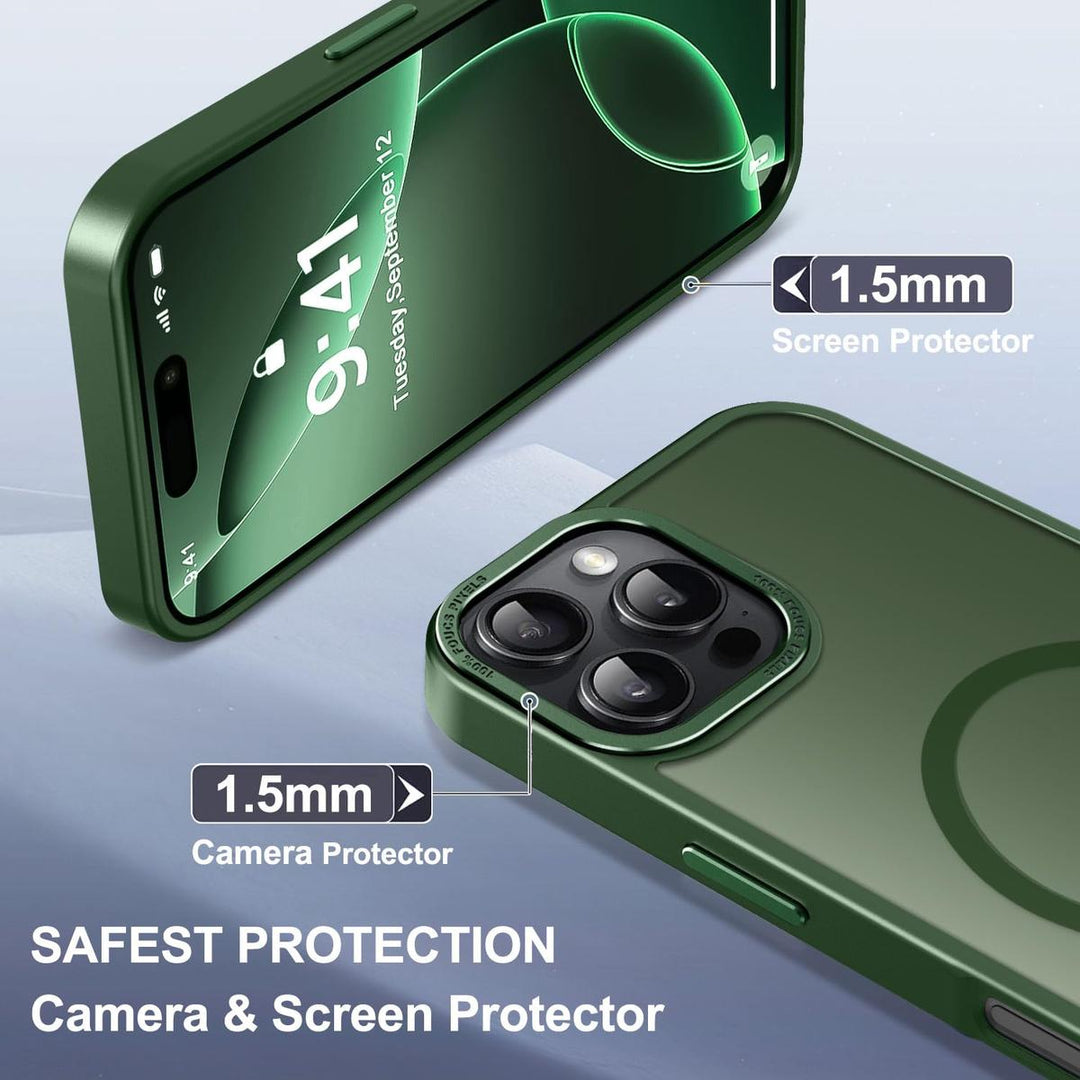 MagSafe SlimGuard: Hot Pink Case for iPhone 15 Pro Max - DOKUTRONIX