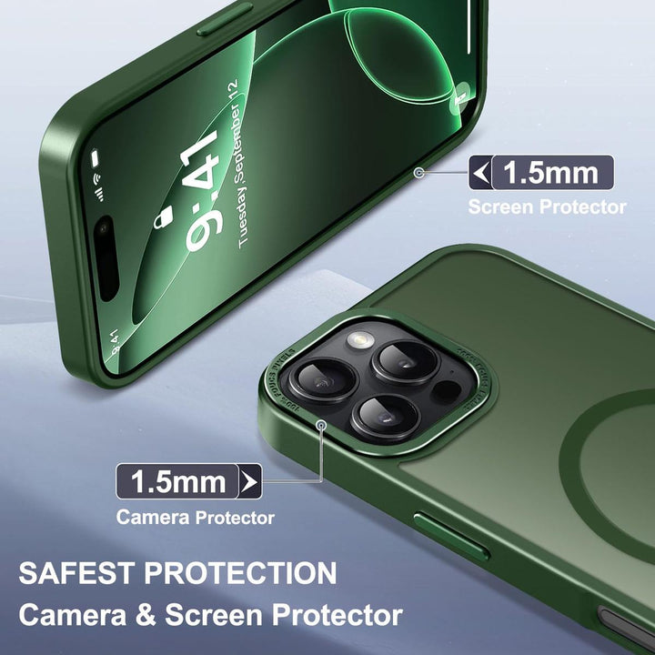 MagSafe SlimGuard: Hot Pink Case for iPhone 15 Pro Max - DOKUTRONIX