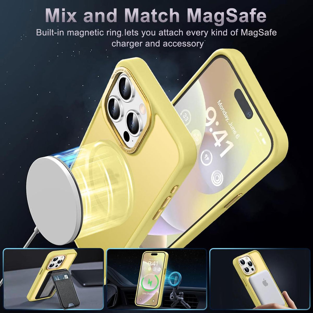 MagSafe SlimGuard: Hot Pink Case for iPhone 15 Pro Max - DOKUTRONIX