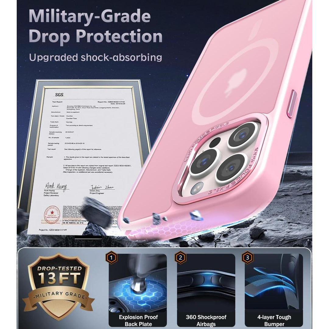 MagSafe SlimGuard: Hot Pink Case for iPhone 15 Pro Max - DOKUTRONIX