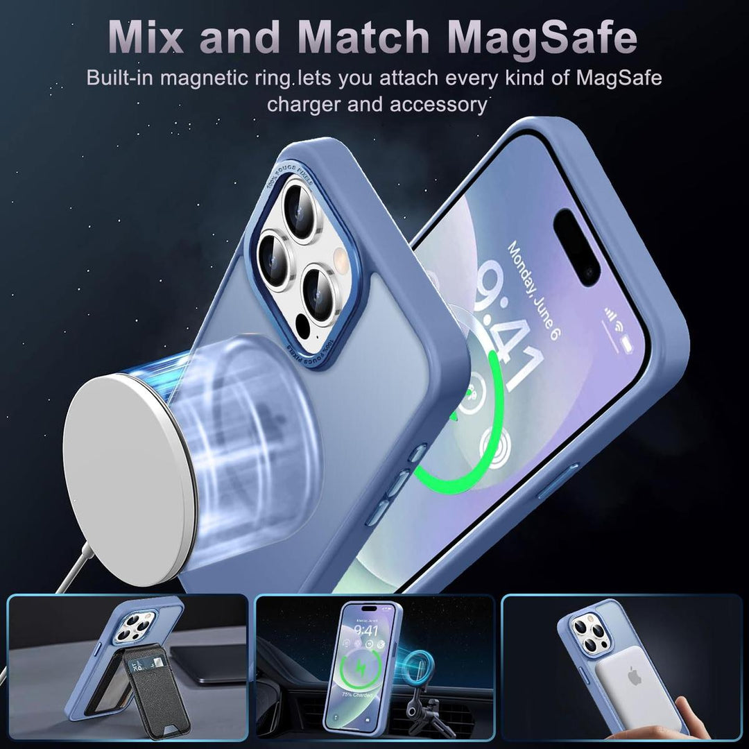 MagSafe SlimGuard: Hot Pink Case for iPhone 15 Pro Max - DOKUTRONIX