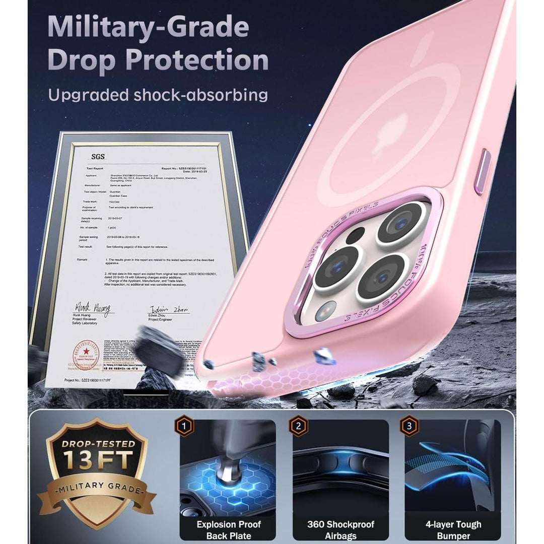 MagSafe SlimGuard: Hot Pink Case for iPhone 15 Pro Max - DOKUTRONIX