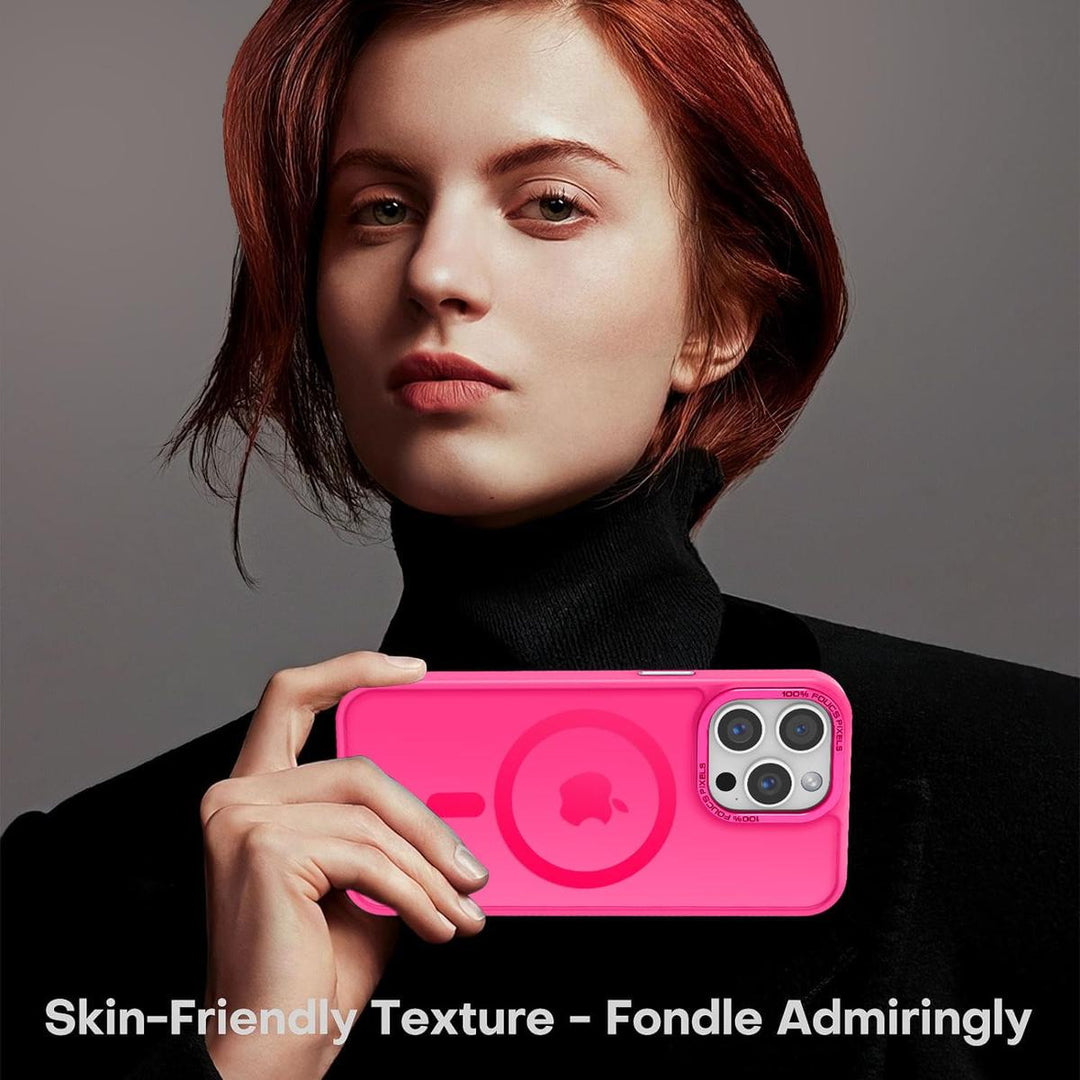 MagSafe SlimGuard: Hot Pink Case for iPhone 15 Pro Max - DOKUTRONIX