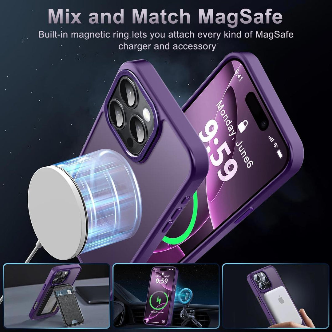 MagSafe SlimGuard: Hot Pink Case for iPhone 15 Pro Max - DOKUTRONIX