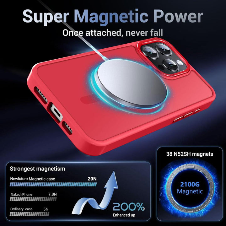 MagSafe SlimGuard: Hot Pink Case for iPhone 15 Pro Max - DOKUTRONIX