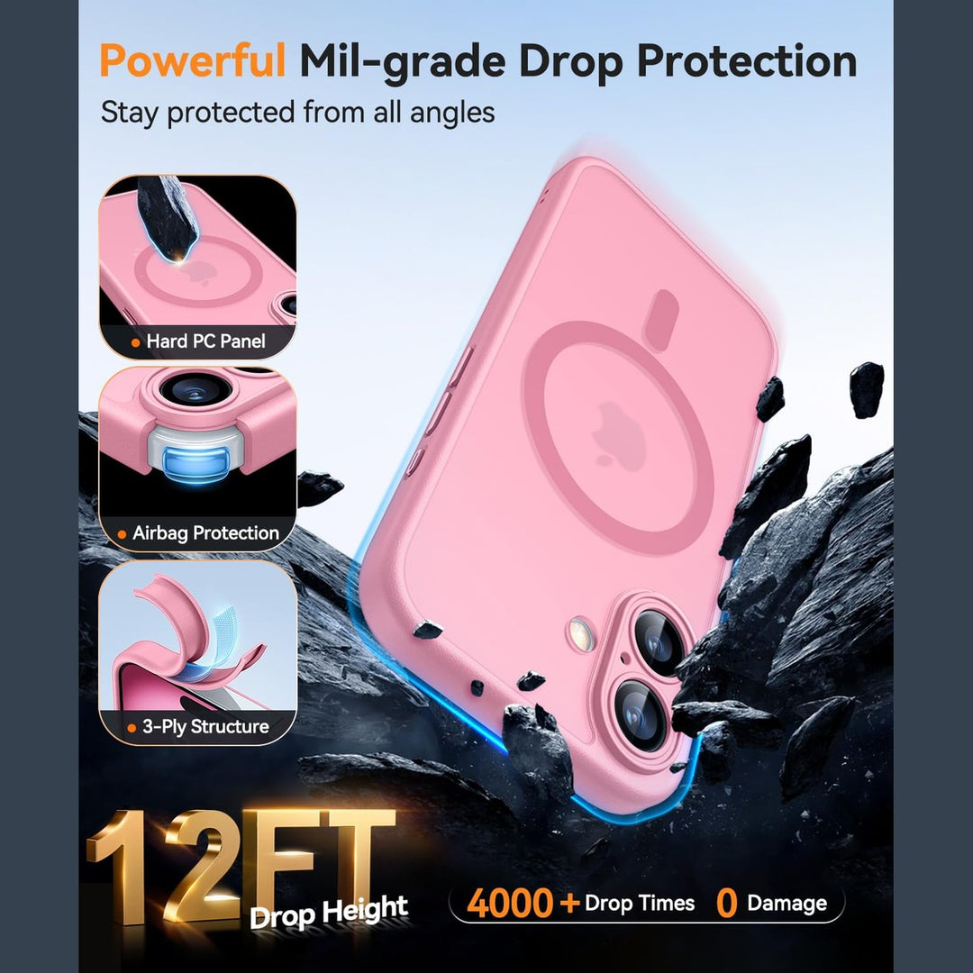 MagShield for iPhone 16 Plus - Hot Pink - DOKUTRONIX
