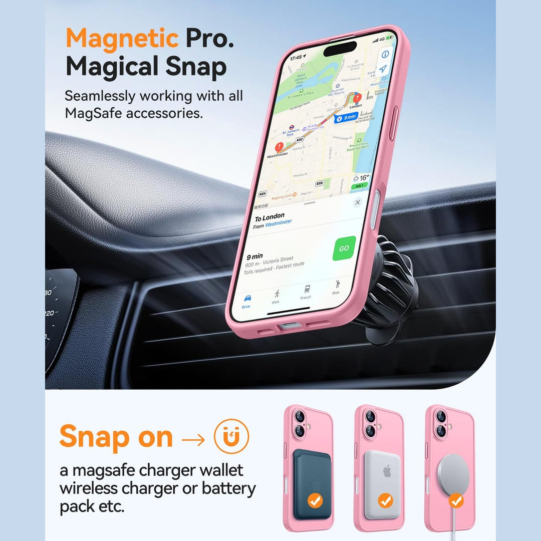 MagShield for iPhone 16 Plus - Hot Pink - DOKUTRONIX