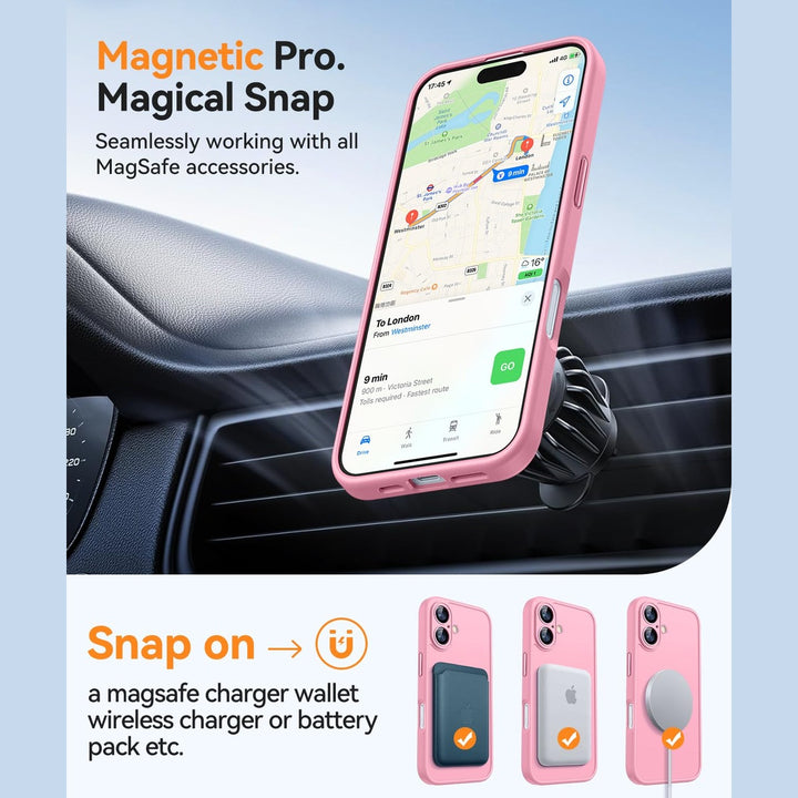 MagShield for iPhone 16 Plus - Hot Pink - DOKUTRONIX