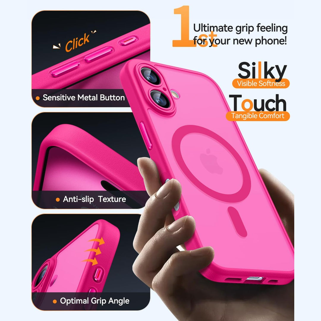 MagShield for iPhone 16 Plus - Hot Pink - DOKUTRONIX