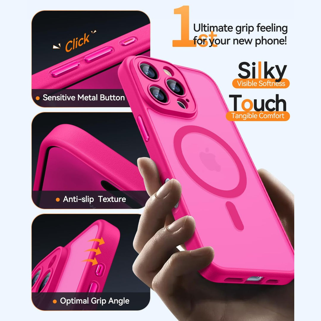 MagShield for iPhone 16 Plus - Hot Pink - DOKUTRONIX